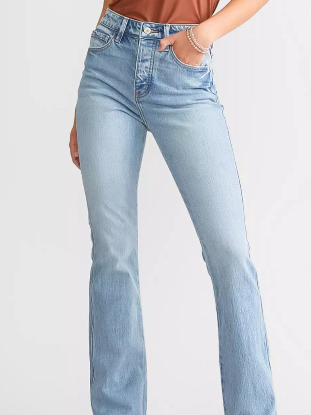 Kancan 90s Bootcut Jean in Light Wash
